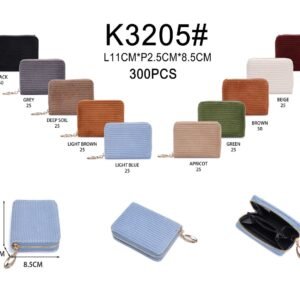 Porte monnaie Velours K3205