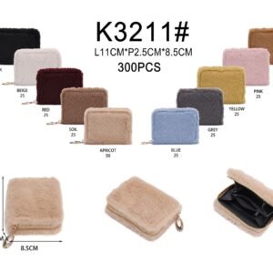 Porte monnaie Fourrure K3211