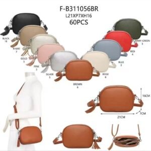 Sac à bandoulière synthétique F-B311056BR