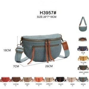 Sac à banane tissu d'ameublement H3957