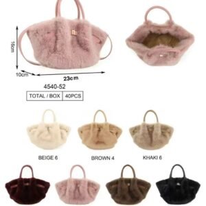 Petit sac coquille en fausse fourrure moelleuse 4540-52