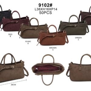 Sac à main à boucles métalliques 9102