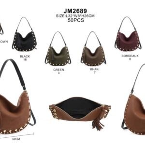 Sac hobo clouté style western JM2689
