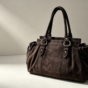 Sac cabas en cuir daim F6888
